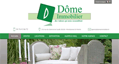 Desktop Screenshot of domeimmobilier.fr